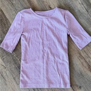 EUC LOFT Light Purple 3/4 Sleeve Tee
